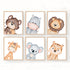 Peek-a-Boo Jungle Frames Set - White